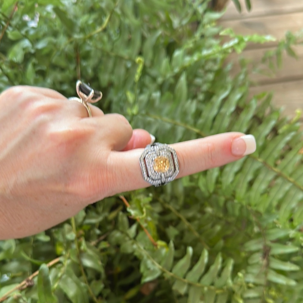 Bomb party ring, Size 7, Heart of Summer